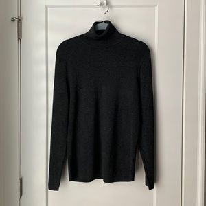 Chico’s Dark Charcoal Grey Turtleneck